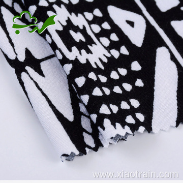 Hot sale knitted 30S single jersey rayon printed fabric for garment